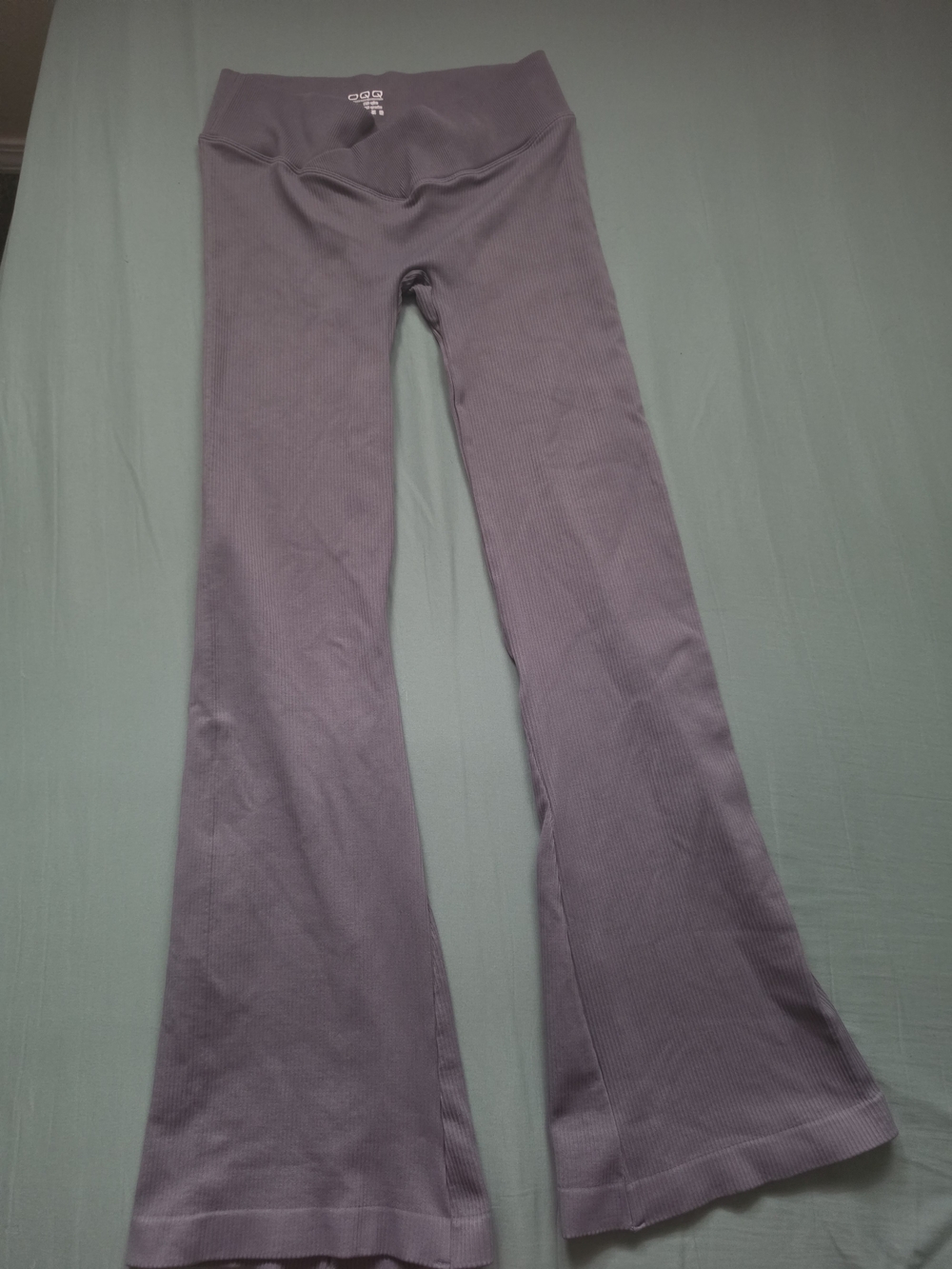 Women’s Ribbed Flare Yoga Pants - Lavender